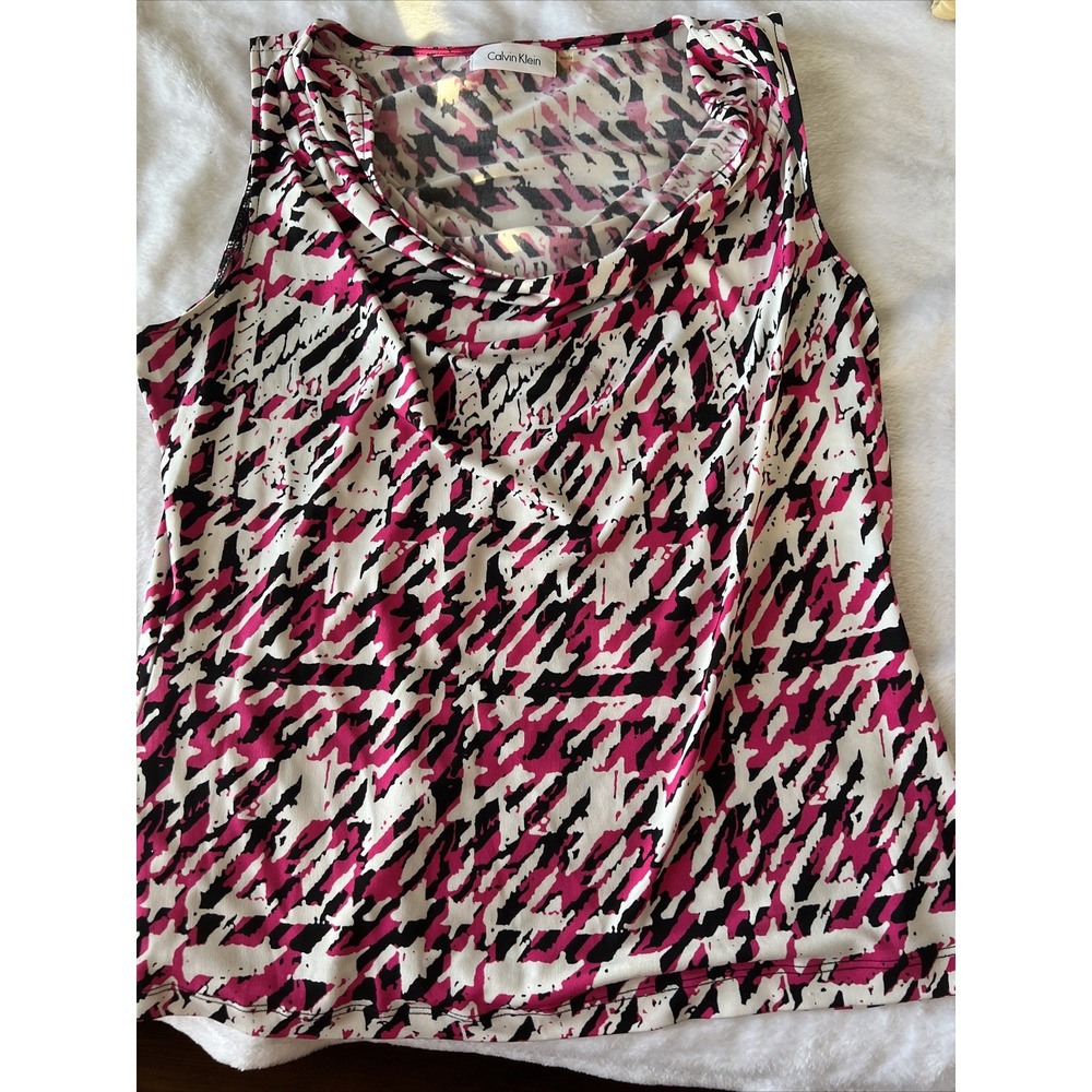 Calvin Klein Rouched Bodice Tank Style Top Size‎ L